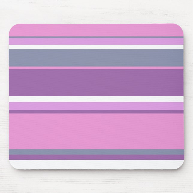 Lilac stripes mouse mat (Front)