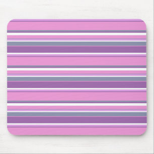 Lilac stripes mouse mat