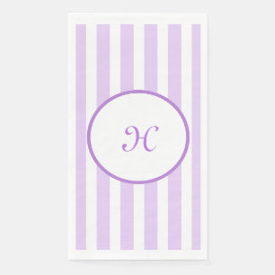 Lilac Stripes Paper Napkin