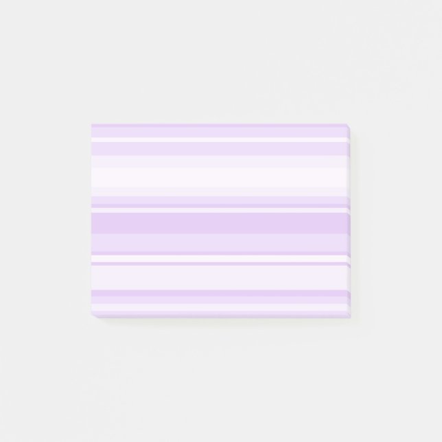 Lilac stripes post-it notes (Front)