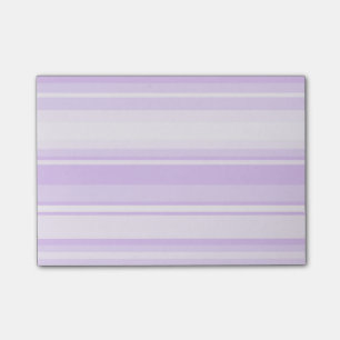 Lilac stripes post-it notes