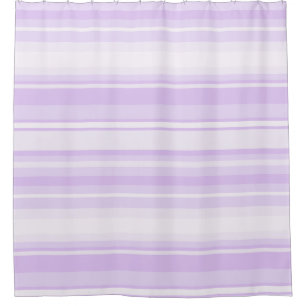 Lilac stripes shower curtain