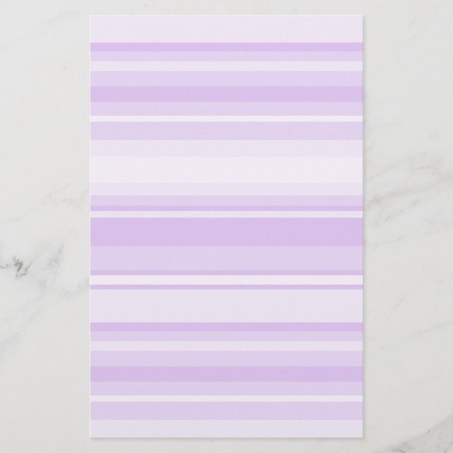 Lilac stripes stationery (Front)