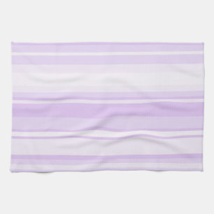 Lilac stripes tea towel