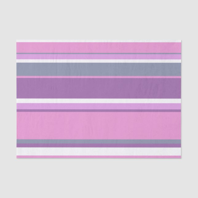 Lilac stripes tissue paper (Front)