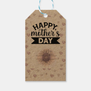 Lilac Sunflower Mother's Day Kraft Gift Tags