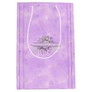 Lilac Sunflower Mother's Day Medium Gift Bag