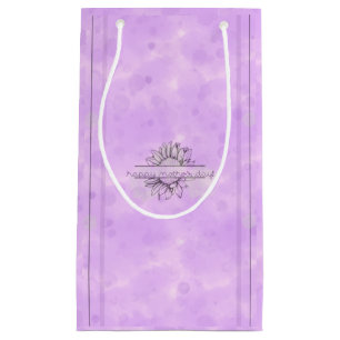 Lilac Sunflower Mother's Day Small Gift Bag
