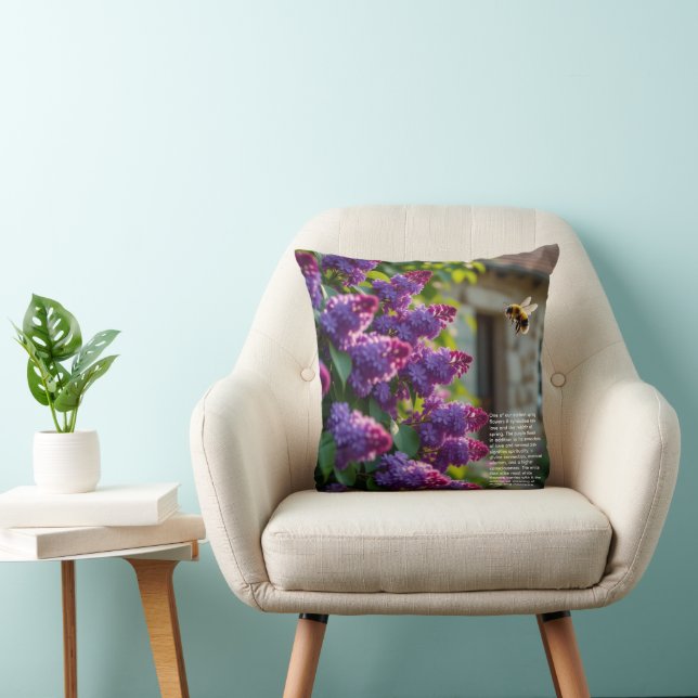 Lilac Symbolism  Cushion (Chair)