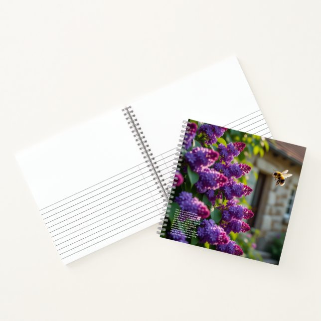 Lilac Symbolism  Notebook (Inside)