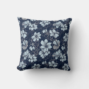 Lilac Tropical Floral Pillow Home Decor