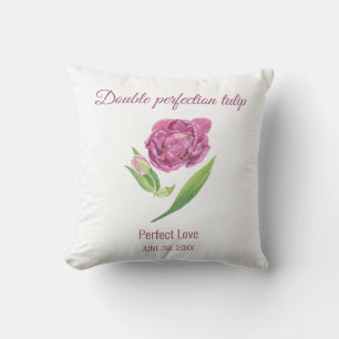 Lilac tulip double perfection perfect love cushion