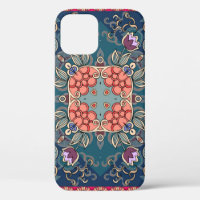 Lilac tulip flowers, ornamental floral frame.