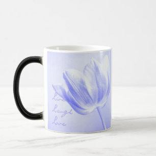 Lilac Tulip Live, Laugh, Love Magic Mug