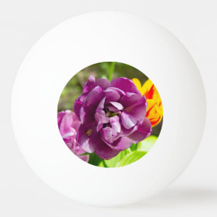 Lilac tulips on a sunny day ping pong ball