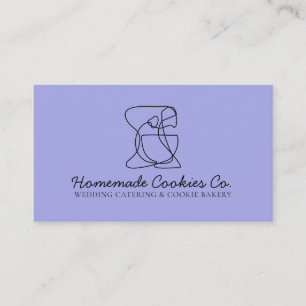 Lilac Unique Homemade Food Bakery Cooker Business Card