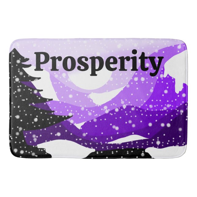 Lilac Valley Bath Mat (Front)