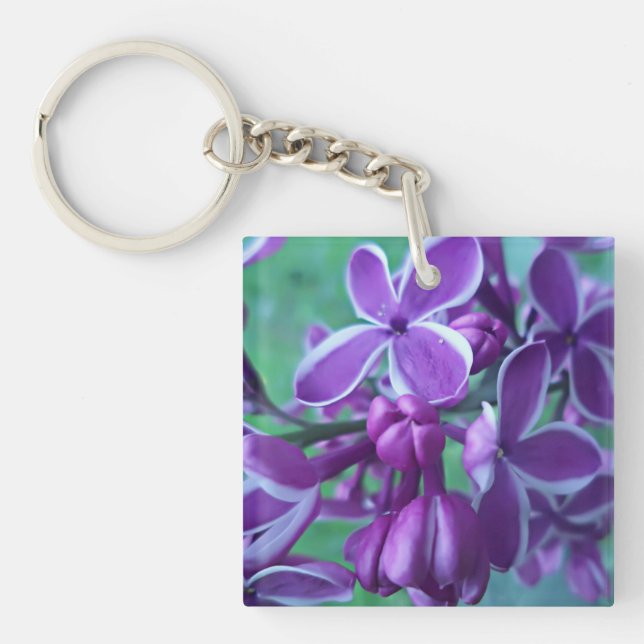Lilac variety of colours  key ring (Front)