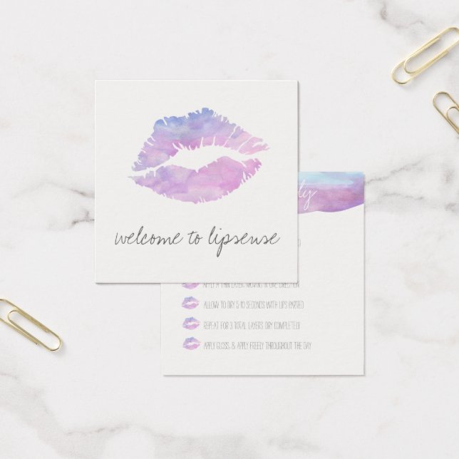 Lilac Watercolor Application cards (Office)