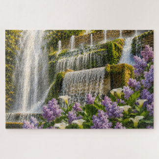 Lilac Waterfall Jigsaw Puzzle