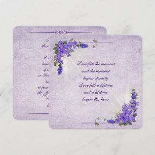 Lilac Wedding Invitation