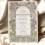Lilac Wedding Invitations Art Nouveau by Mucha<br><div class="desc">Art Nouveau Vintage wedding invitations by Alphonse Mucha in a floral, romantic, and whimsical design. Victorian flourishes complement classic art deco fonts. Please enter your custom information, and you're done. If you wish to change the design further, simply click the blue "Customise It" button. Thank you so much for considering...</div>
