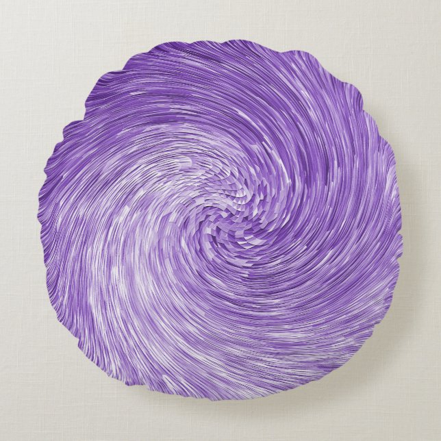 Lilac whirl....... round cushion (Front)