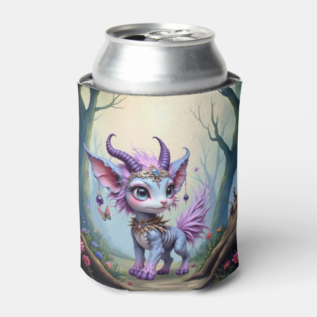 Lilac Whisper – Enchanted Forest Guardian.  Can Cooler (Can Front)