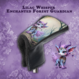 Lilac Whisper – Enchanted Forest Guardian. Golf Head Cover