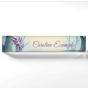 Lilac Whisper – Enchanted Forest Guardian. Nameplate