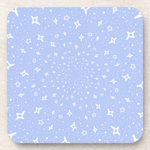 Lilac white stars cosmos universe astronomy purple coaster