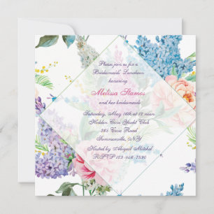 Lilacs and Peonies Invitation