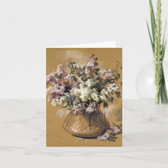 Lilacs by Elizabeth Nourse  Card (Front)