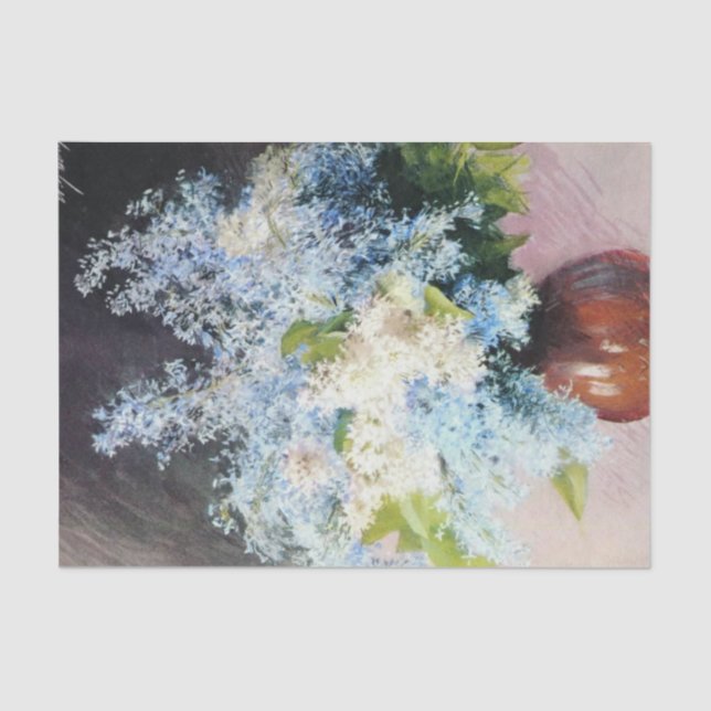 Lilacs by Isaac Levitan Tissue Paper (Front)