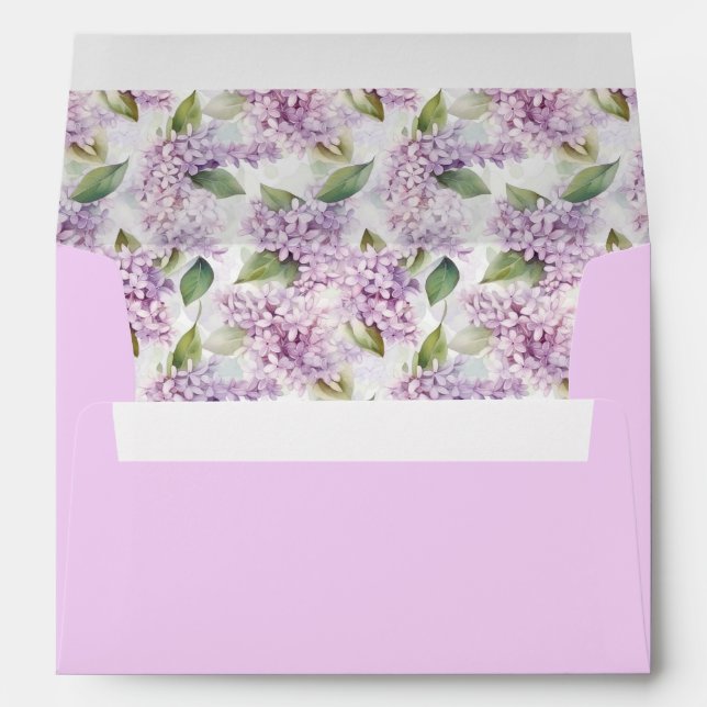 Lilacs Card Envelope (Back (Bottom))