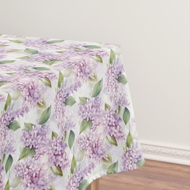Lilacs Floral Cotton Tablecloth (In Situ)