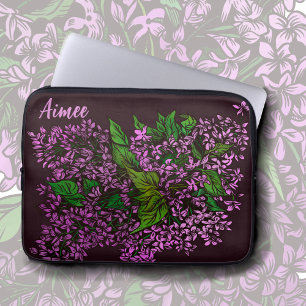 Lilacs Floral  Laptop Sleeve