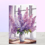 Lilacs for Mother's Day Personalised Watercolor Card<br><div class="desc">Lilacs for Mother's Day Personalised Watercolor Card</div>