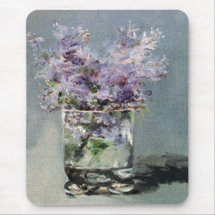 Lilacs in a Glass by Edouard Manet Mouse Mat