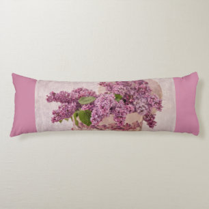 Lilacs In A Victorian Hat Box Body Cushion