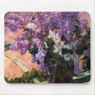 Lilacs in a Window by Mary Cassatt Mouse Mat