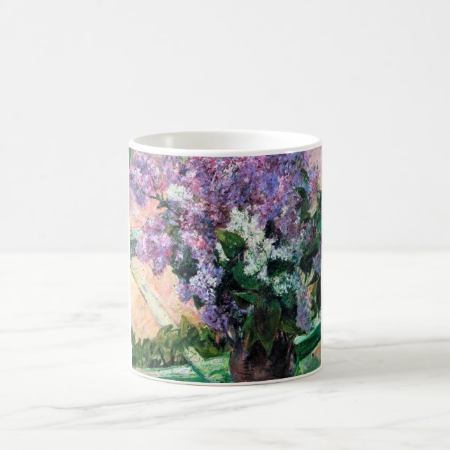 Lilacs in a Window, Mary Cassatt Coffee Mug (Center)