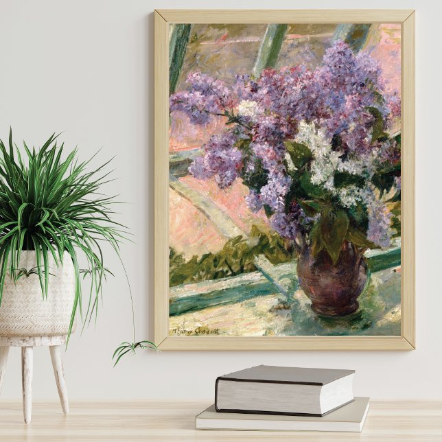 Lilacs in a Window Mary Cassatt Fine Art Poster (Creator Uploaded)