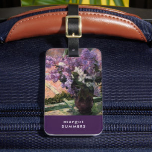 Lilacs in a Window Mary Cassatt Luggage Tag