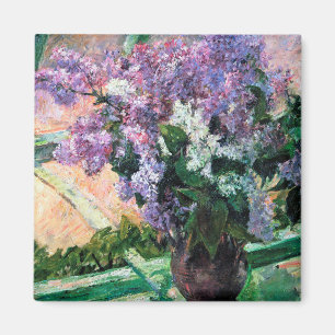 Lilacs in a Window, Mary Cassatt Magnet