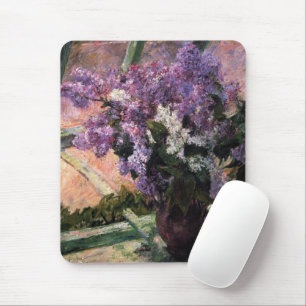 Lilacs in a Window Mary Cassatt Mouse Mat