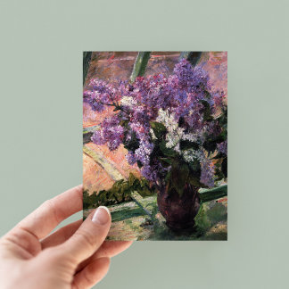 Lilacs in a Window | Mary Cassatt Postcard