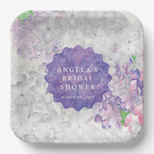 Lilacs in Bloom Spring Wedding Event  Paper Plate