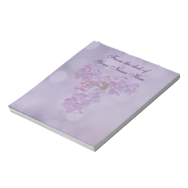 Lilacs in Springtime Notepad (Rotated)