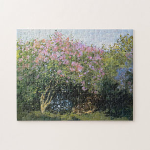Lilacs in the Sun Monet Fine Art Jigsaw Puzzle